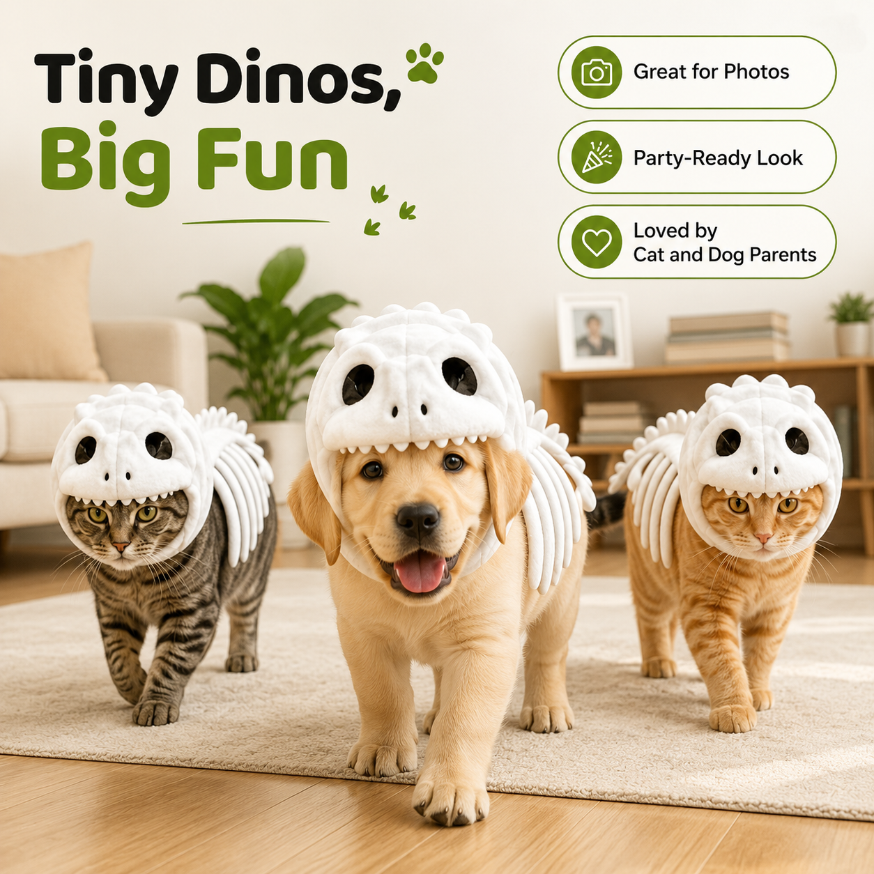 DinoPaws™ Glow Dino Costume for Pets